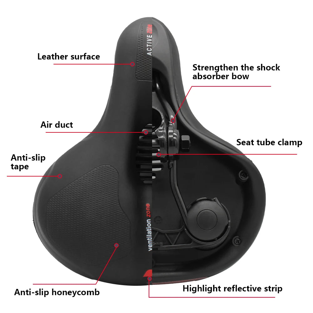 ComfyRide Breathable Bike Saddle