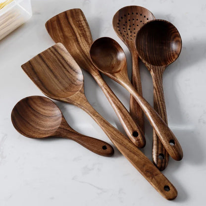 Eco Teak Wooden Kitchen Tool Set